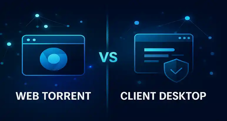 Web Torrent vs Client Desktop